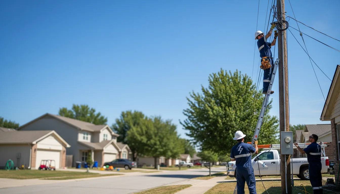 Residential electrician providing installation services in Austin, KY